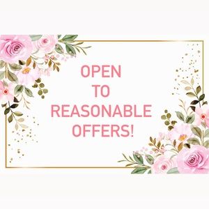 Open to reasonable offers!